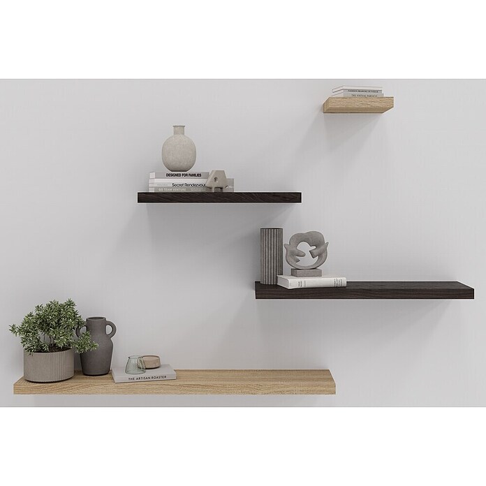 Duraline Wandplank XL4 (l x b x h: 23,5 x 23,5 x 3,8 cm, Sanoma Eiken) | BAUHAUS