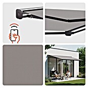 SmartSun Toldo con motor WiFi Dark Fiji II (Antracita, Ancho: 2,95 m, Caída: 2 m) | BAUHAUS