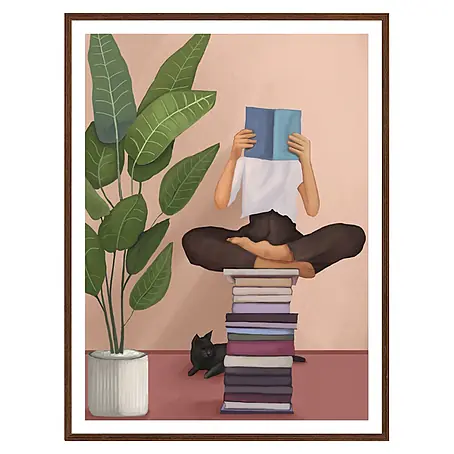 Cuadro Libro gato N