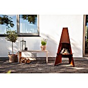 Aduro Gartenkamin (L x B x H: 128 x 63 x 80 cm, Stahl) | BAUHAUS