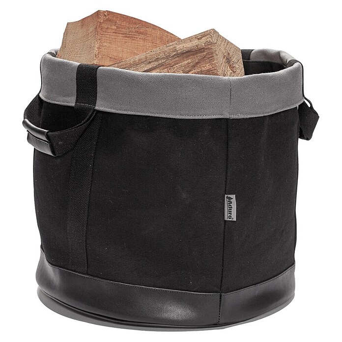 Aduro Holz- & Allzwecktragetasche (Durchmesser: 35 cm, Stoff, Schwarz) | BAUHAUS