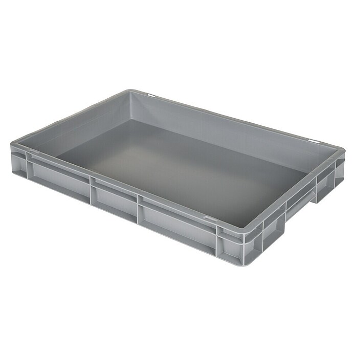 BAUHAUS Eurobox (15 l, L x B x H: 40 x 60 x 8 cm, Grau) | BAUHAUS