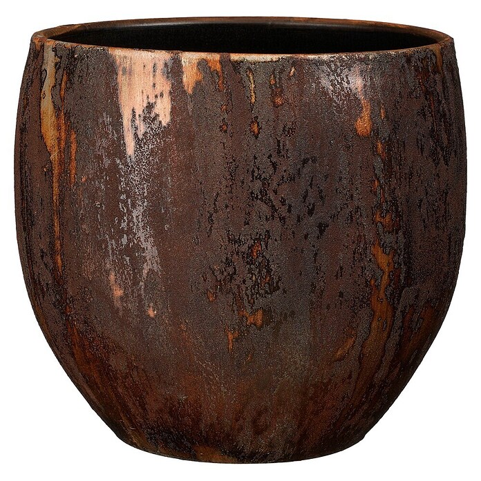 Okrogel cvetlični lonec Roel  (28 x 28 cm, Videz rje) | 8450 - Übertoepfe Keramik | IAKA - Gefäße Indoor | IAK - Gefässe,Deko outdoor, Zeitschriften | IA - Gartenhartware | I - Stadtgarten | BAUHAUS