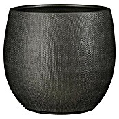 Okrogel cvetlični lonec Porto  (Ø x V: 26,5 x 27 cm, Antracit, Sijaj) | Okrasni cvetlični lonci | Cvetlični lonci | Posode za rastline | Vrt in prosti čas | Izdelki | BAUHAUS