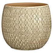Okrogel cvetlični lonec Madeira  (Ø x V: 23 x 23 cm, Peščena, Sijaj) | Okrasni cvetlični lonci | Cvetlični lonci | Posode za rastline | Vrt in prosti čas | Izdelki | BAUHAUS