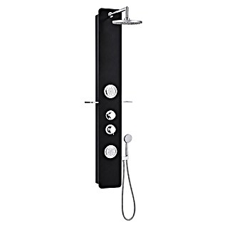 Rousseau Panel de ducha Midtime 2 (Altura: 150 cm, Con grifo monomando, Negro)