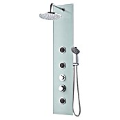 Rousseau Panel de ducha Cristal (Blanco, 24,5 x 15 x 150 cm)