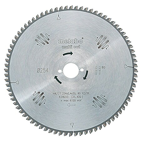 Metabo Kreissägeblatt Multicut Z60 (216 mm, Bohrung: 30 mm, Anzahl Zähne: 60 Stk.)