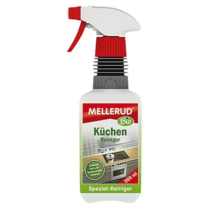 Mellerud Bio Küchenreiniger500 ml, Rechteckflasche mit kindergesicherter Sprühpistole Front View