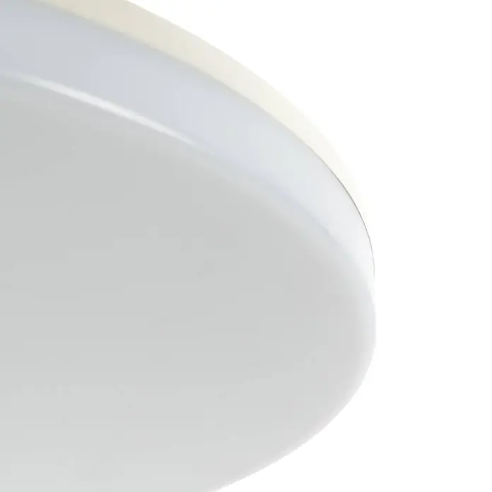 Prios Deckenleuchte Artin - weiß / opal - Runde weiße LED-Deckenleuchte mit durchscheinendem Diffusor.
