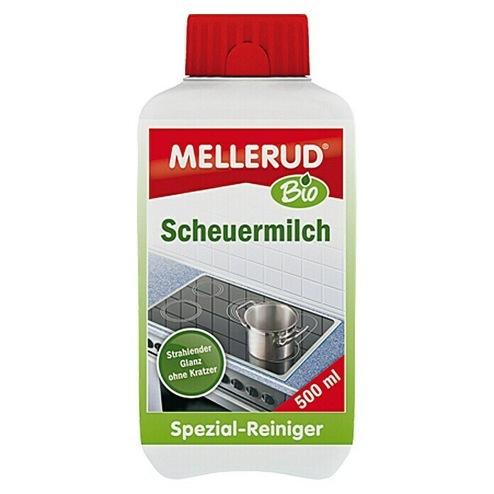 Mellerud Bio Scheuermilch500 ml, Rechteckflasche mit kindergesichertem Verschluss Front View