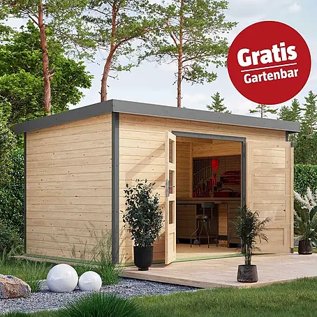 Karibu  Gartenhaus Pluto 7 A