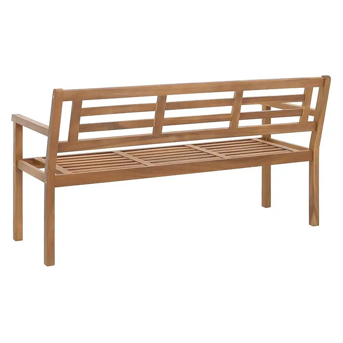 Proregal Gartenbank Ohne Kissen - Holz, Braun - Braune Gartenbank aus Holz mit Lattenrostsitz und -lehne.