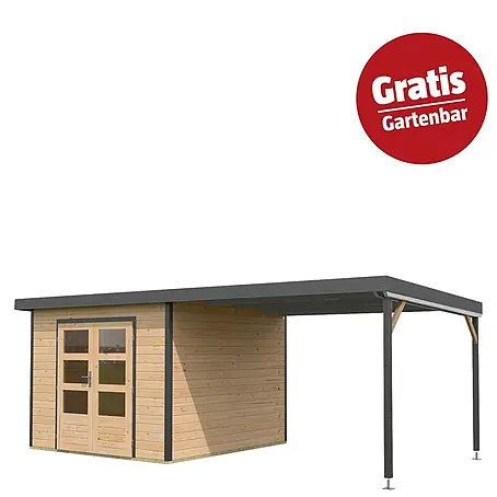 Karibu  Gartenhaus Pluto 6 A