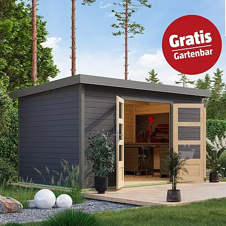 Karibu  Gartenhaus Pluto 7 B