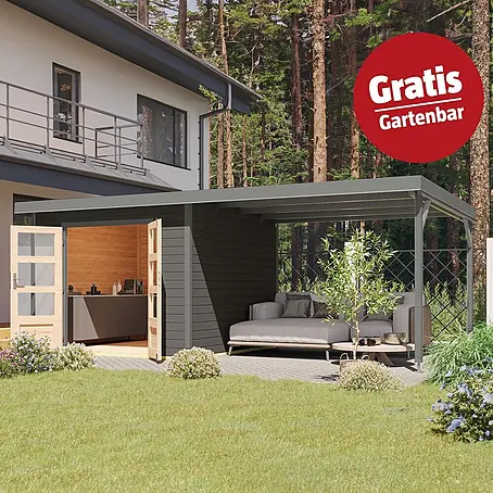 Karibu  Gartenhaus Pluto 6 B