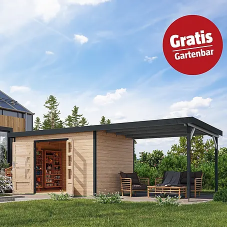 Karibu  Gartenhaus Pluto 7 A