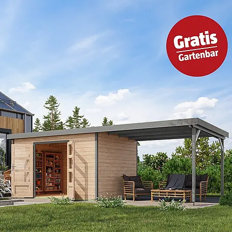 Karibu  Gartenhaus Pluto 7 A