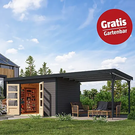 Karibu  Gartenhaus Pluto 7 B