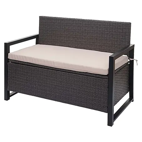 Proregal  Gartenbank 2-Sitzer Kissen Beige