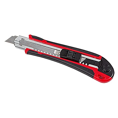 BAUHAUS Cuttermesser mit Feststellschraube und Magazin (Klingenbreite: 18 mm)