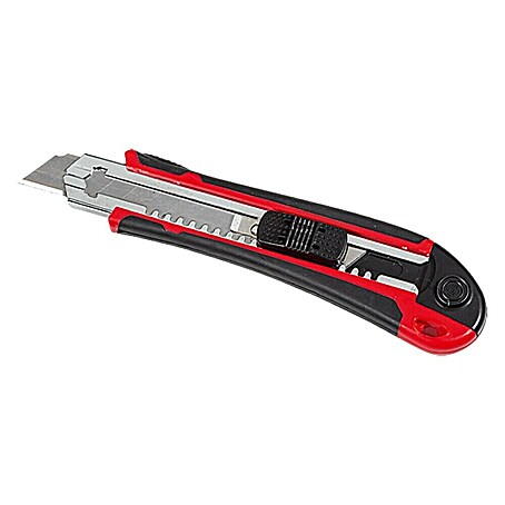 BAUHAUS Cuttermesser mit Feststellschraube und Magazin (Klingenbreite: 18 mm)