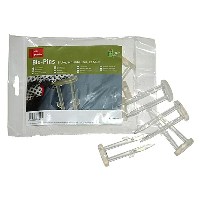 Dupont Plantex Befestigung Bio Pin - 12 Stk. - Plantex Bio-Pins, biologisch abbaubar, 12 Stück. Diese Pins sind umweltfreundlich und ideal für die Befestigung im Garten.