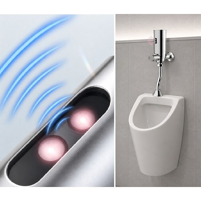 Rousseau Caño de bañera empotrado electrónico para urinario () | BAUHAUS