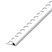 VIERTELKREIS    8mm PVC-BRIL.WEISS 2,5m GLÄNZEND