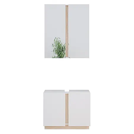 Vicco  Badmöbel-Set Gloria Weiß 2 Teile