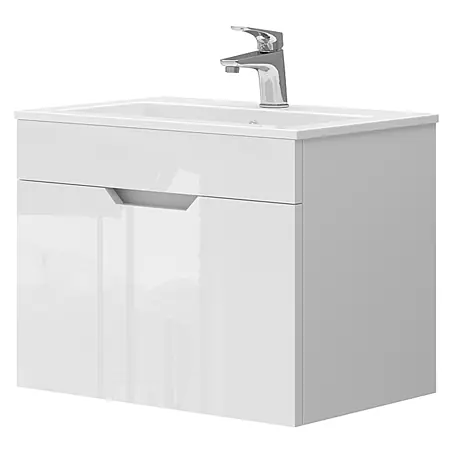 Vicco  Badmöbel-Set Stefanie Weiß 2 Teile, Unterschrank 60 cm