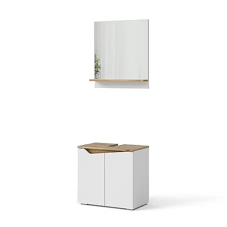 Vicco  Badmöbel-Set Marelle Weiß 2 Teile