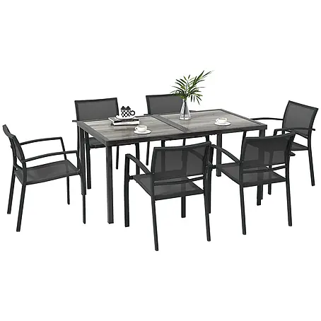 Outsunny  Gartentisch-Set