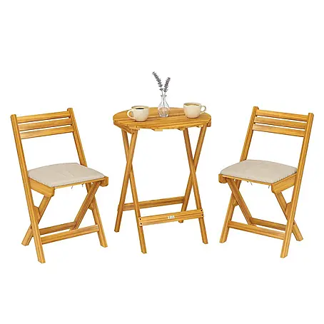 Outsunny  Gartentisch-Set