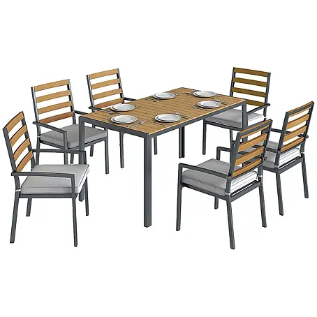 Outsunny  Gartentisch-Set