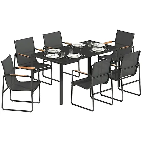 Outsunny  Gartentisch-Set