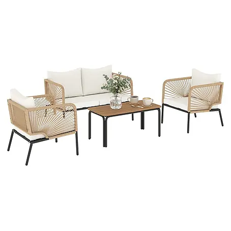 Outsunny  Loungemöbel-Set