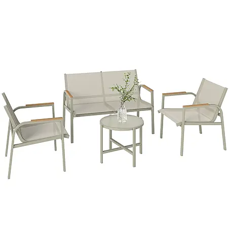 Outsunny  Loungemöbel-Set