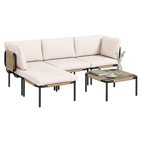 Outsunny  Loungemöbel-Set