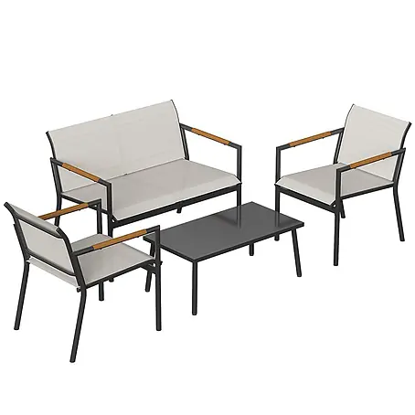 Outsunny  Loungemöbel-Set