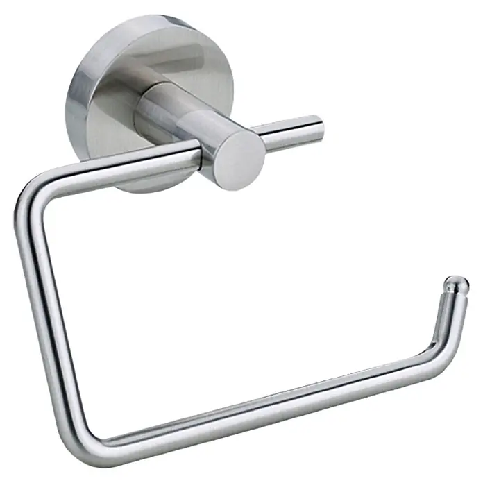 Tesa Toilettenpapierhalter - Ohne Deckel, Montageart: Kleben, Edelstahloptik - Dieser glänzende Toilettenpapierhalter aus Metall ist eine elegante Ergänzung für jedes Badezimmer. Er ist robust und leicht zu montieren.