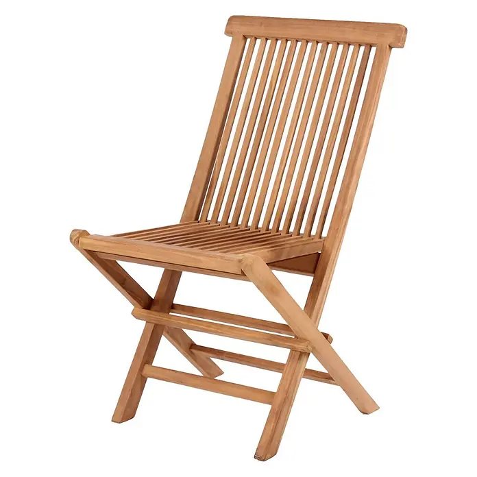 Bene Living Gartenstuhl Langton - 1 Stk., Teakholz, Klappbar, natur - Klappbarer Stuhl aus Teakholz mit Lattenrückenlehne und Sitzfläche.