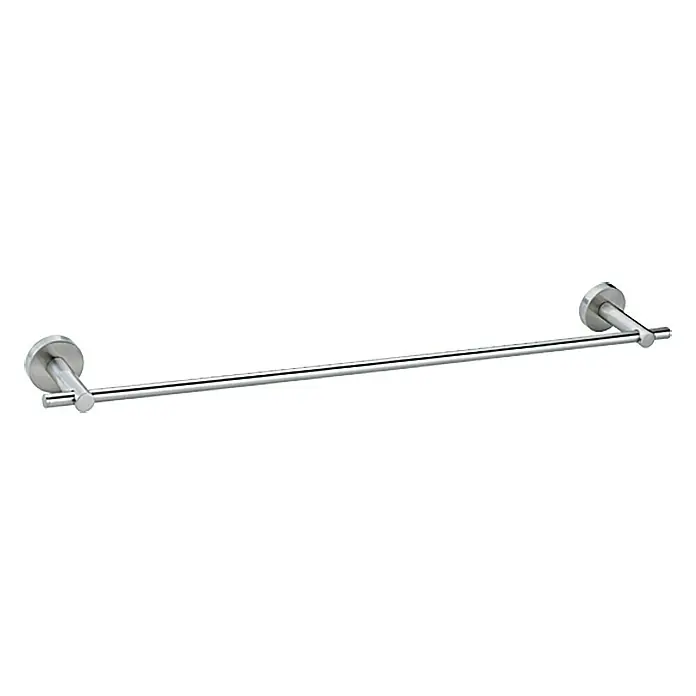 Tesa Toallero de baño MO206 - Ancho: 85 mm, Sencillo, Efecto de acero inoxidable - Toallero plateado para montaje en pared. Un complemento elegante y funcional para cualquier baño con un diseño elegante.