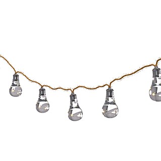 Starlux LED-Lichterkette Bulb (Batteriebetrieben, 3 m, Warmweiß)