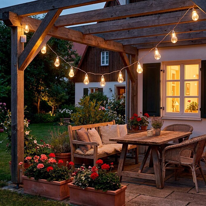 Starlux Led-feestverlichting (10 lampen, Werkt op batterijen, 3 m)