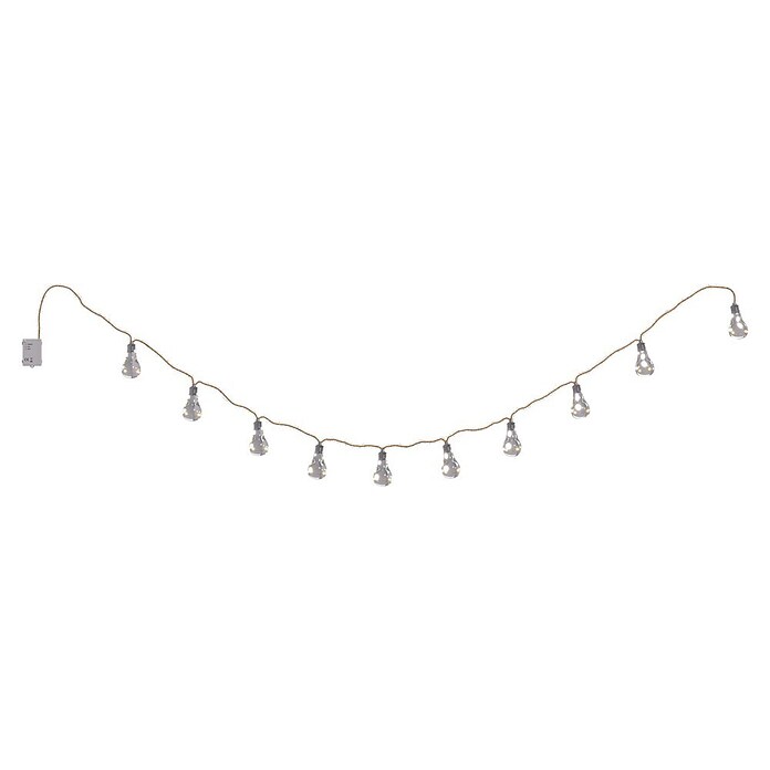 Starlux LED-Lichterkette (10-flammig, Batteriebetrieben, 3 m)
