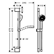 Hansgrohe Tuš set Activera Eco  (Srebrna, Visina: 67 cm) | BAUHAUS