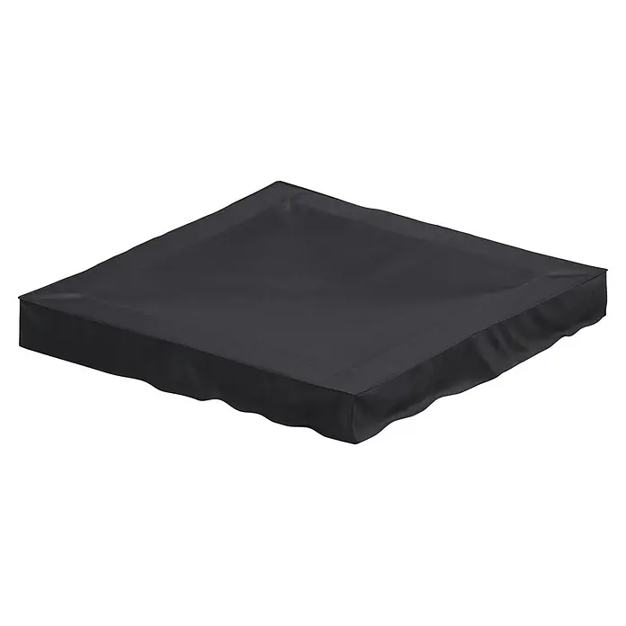 Sunfun Sandkasten-Schutzhülle - L x B x H: 160 x 160 x 20 cm, Polyester Oxford 420D, 160 g/m², Anthrazit - Rechteckige schwarze Stoffschutzhülle.