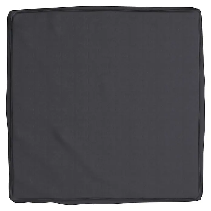 Sunfun Sandkasten-Schutzhülle - L x B x H: 210 x 210 x 20 cm, Polyester Oxford 420D, 160 g/m², Anthrazit - Dunkelgraue rechteckige Abdeckung mit sichtbarer Stoffstruktur und Paspelierung.