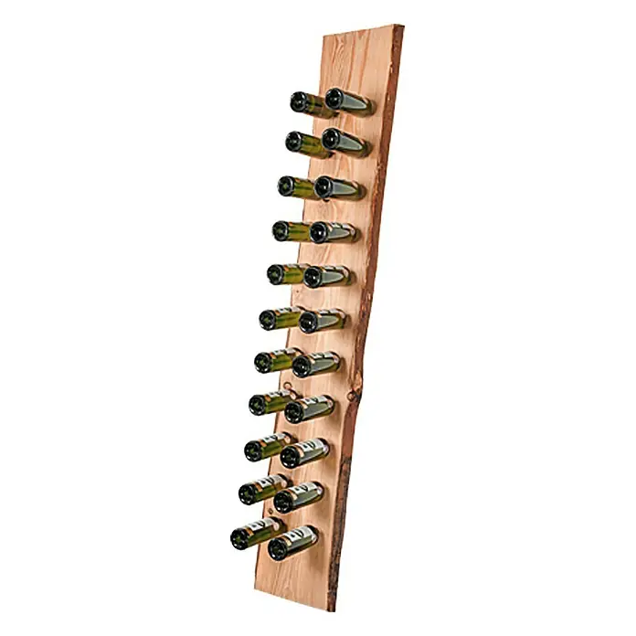 Exclusivholz Blockware - Douglasie, Anfallende Breite: 20 cm - 25 cm, 200 x 3 cm - Holz-Weinregal mit rustikalem Design. Das Weinregal bietet Platz für eine Vielzahl von Weinflaschen und ist ein echter Hingucker.